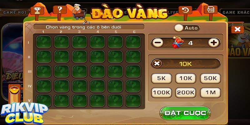 game đào vàng cổ điển